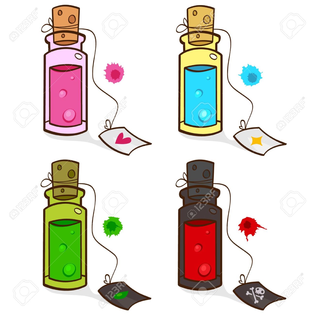1300x1300 Potion Bottle Clipart