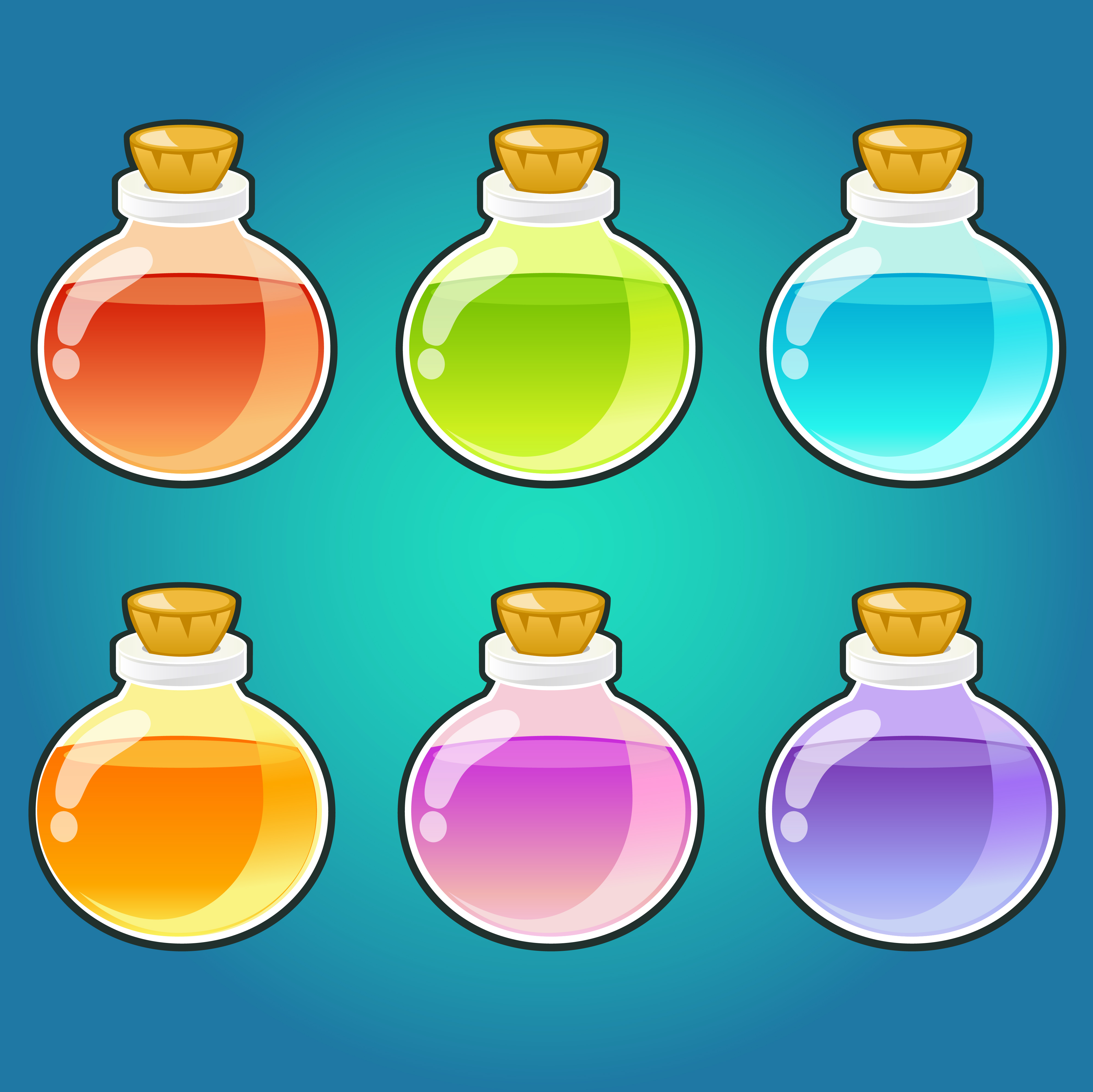 Potion Bottle Vector at Collection of Potion Bottle