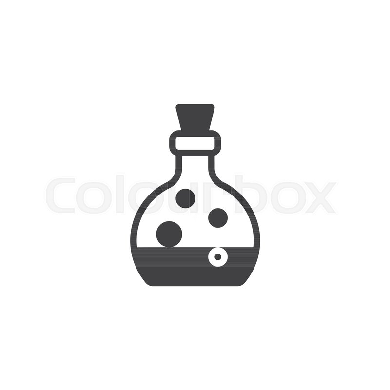 800x800 Potion Bottle Vector Icon Filled Flat Stock Vector Colourbox