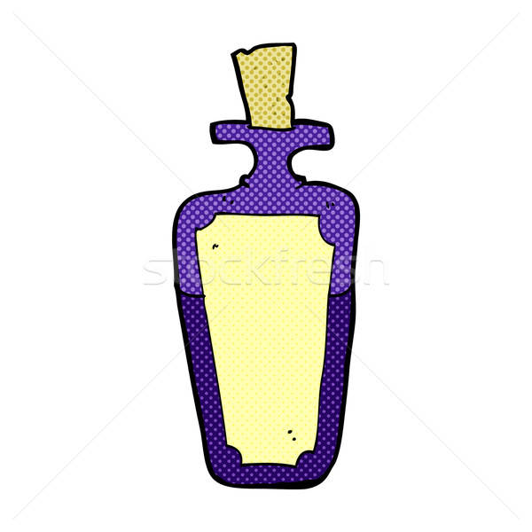 600x600 Comic Cartoon Potion Bottle Vector Illustration Lineartestpilot