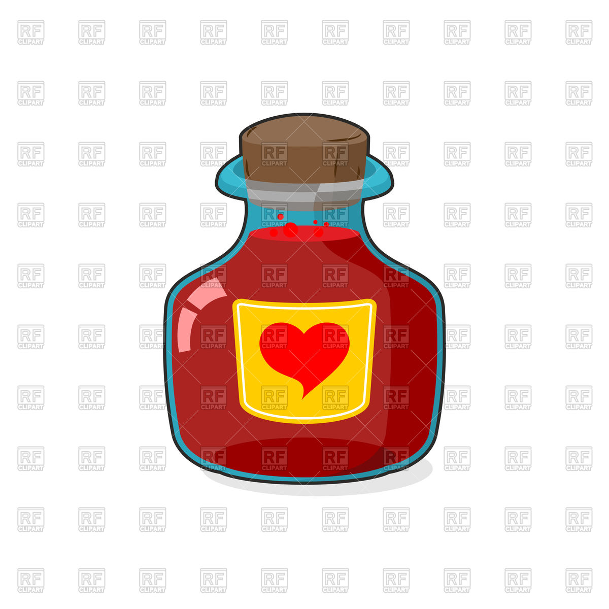 1200x1200 Love Potion Bottle Vector Image Of Objects Maryvalery