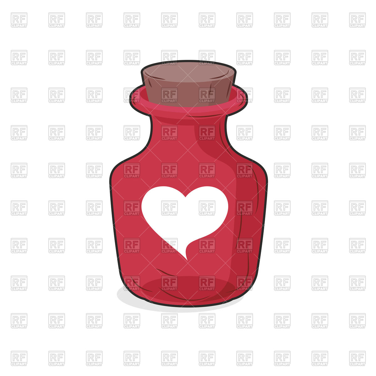 Magic Red Bottle Of Love Potion Vector Image Of Objects 1200x1200 Magic Red Bottle Of Love Potion Vector Image Of Objects
