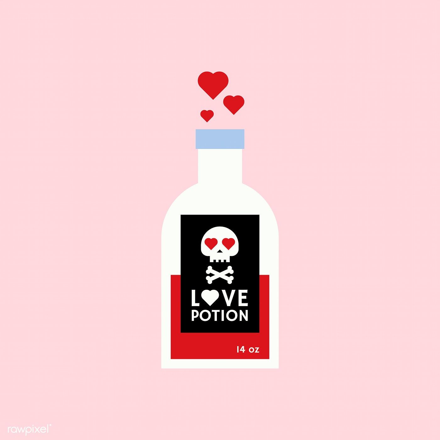 Valentine's Day Love Potion Vector Free Image 1400x1400 Valentine's Day Love Potion Vector Free Image