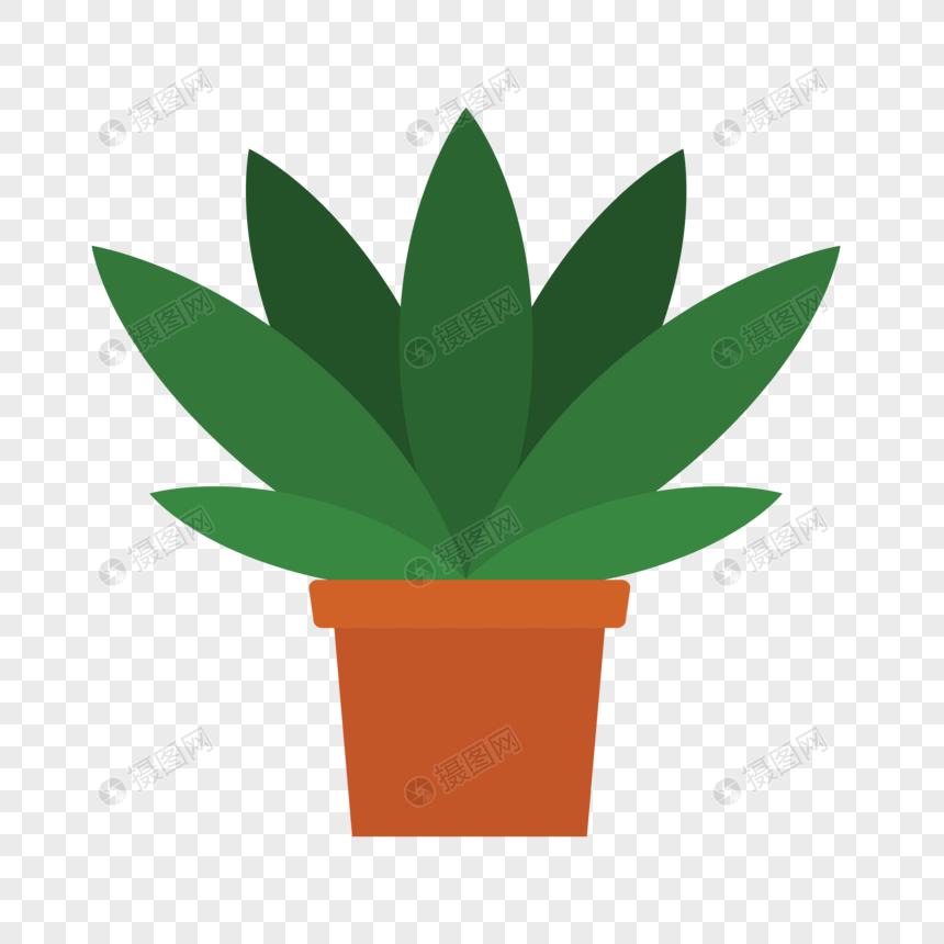 860x860 Hand Painted Potted Plant Vector Elements Png Image Picture Free