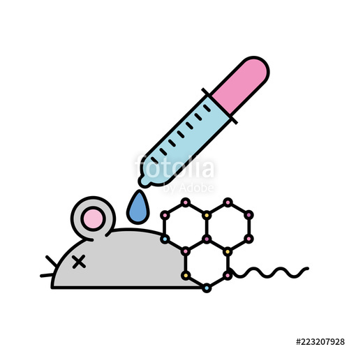 500x500 Biology Laboratory Mouse Dropper Pouring Liquid Stock Image