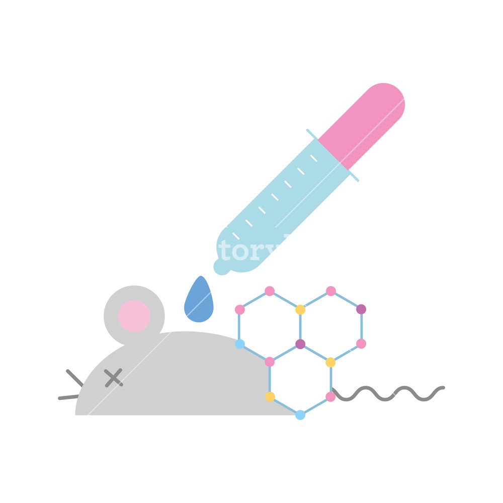 1000x1000 Biology Laboratory Mouse Dropper Pouring Liquid Vector