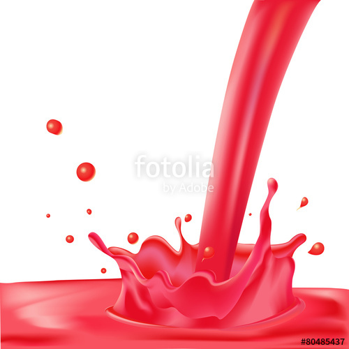 500x500 Red Splash Of Liquid