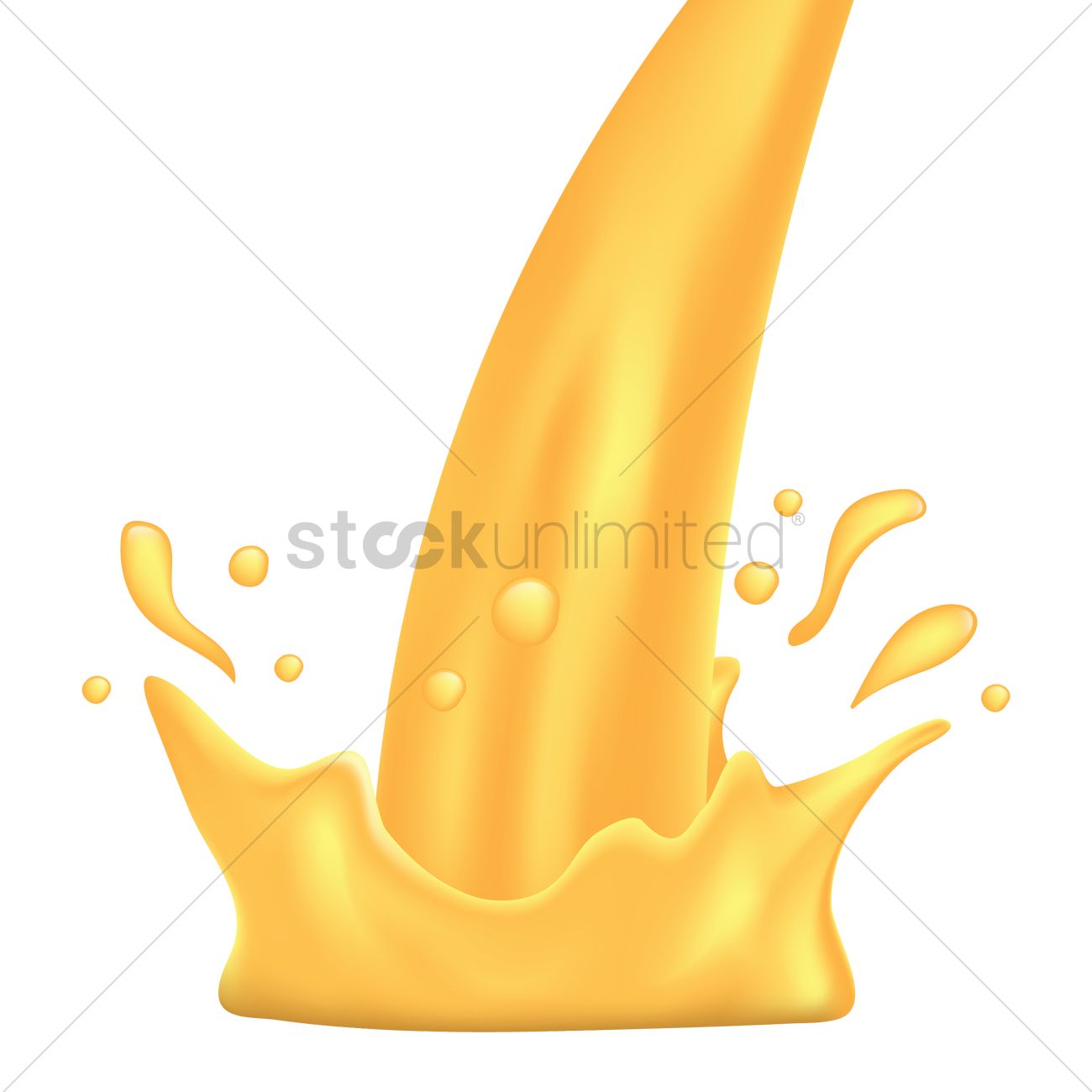 1300x1300 Pouring Orange Juice Vector Image
