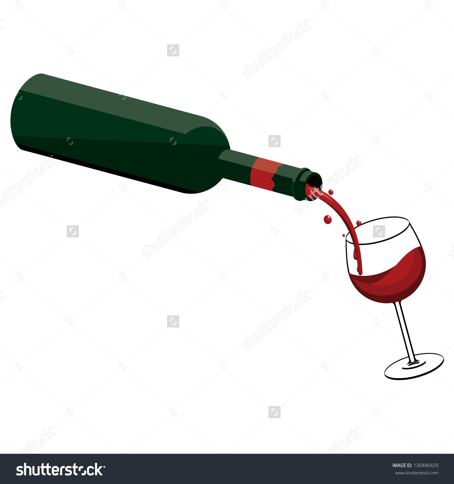 1500x1600 Wine Bottle Pouring Clipart