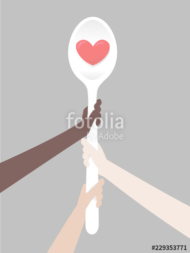 376x500 Hands Spoon Global Poverty Illustration Stock Image And Royalty