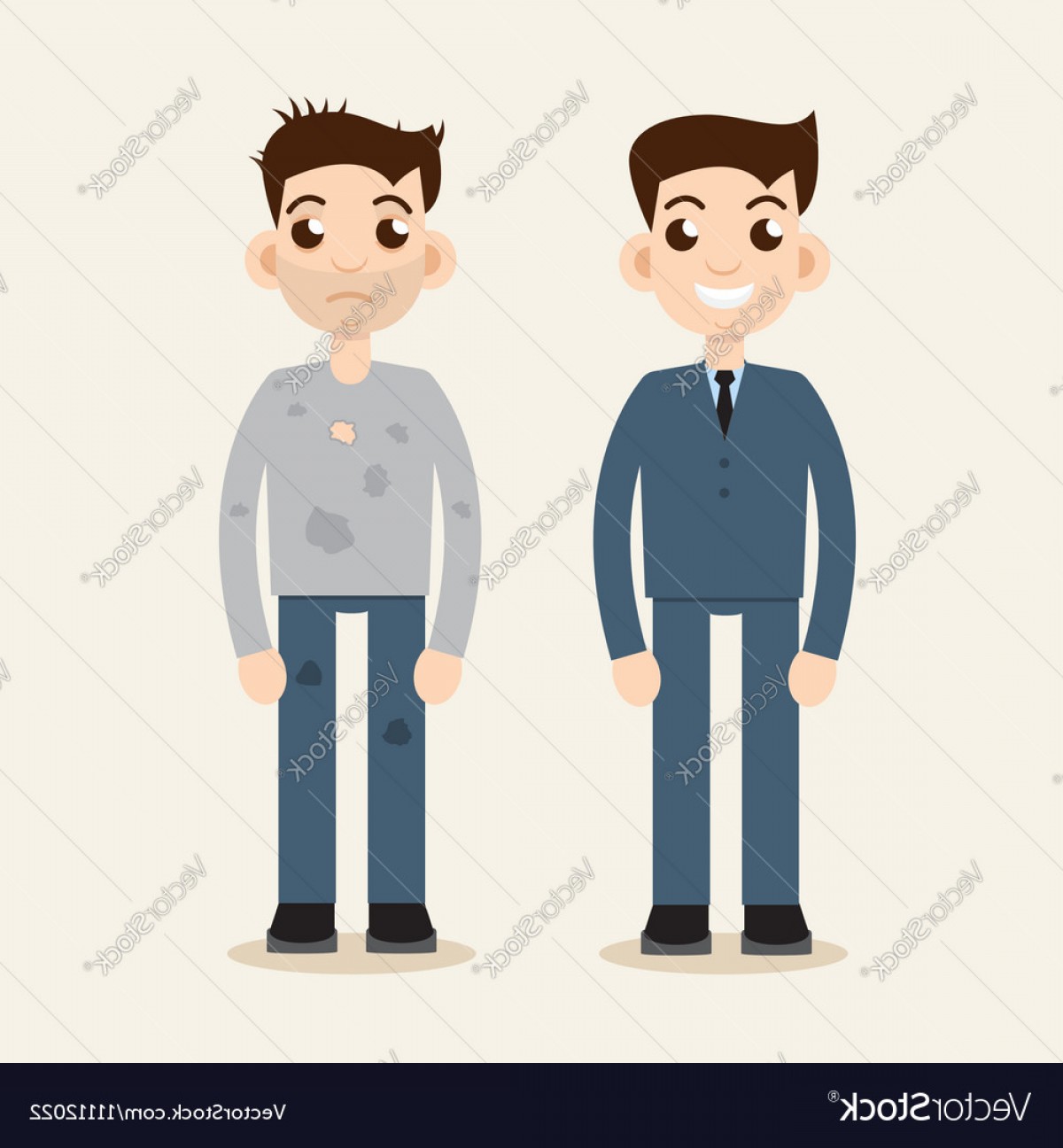 1200x1296 Rich And Poor Man Wealth And Poverty Poor Beggar Vector Lamaison