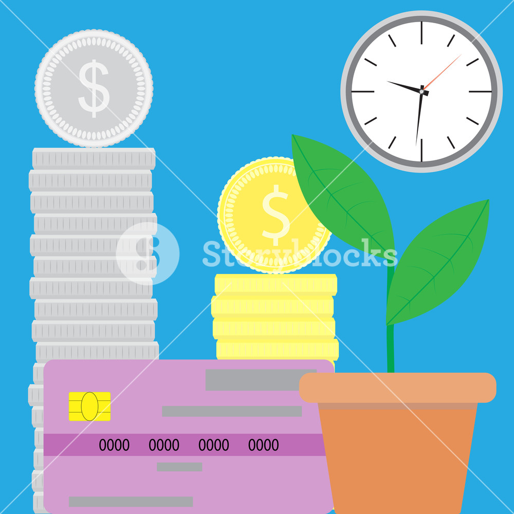 1000x1000 Capitalization Of Finance Money And Financial Investment, Concept