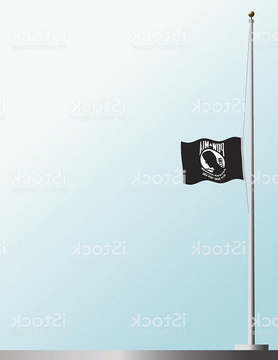 949x1228 Flag Of Pow Mia At Half Staff Gm Studiogrfx