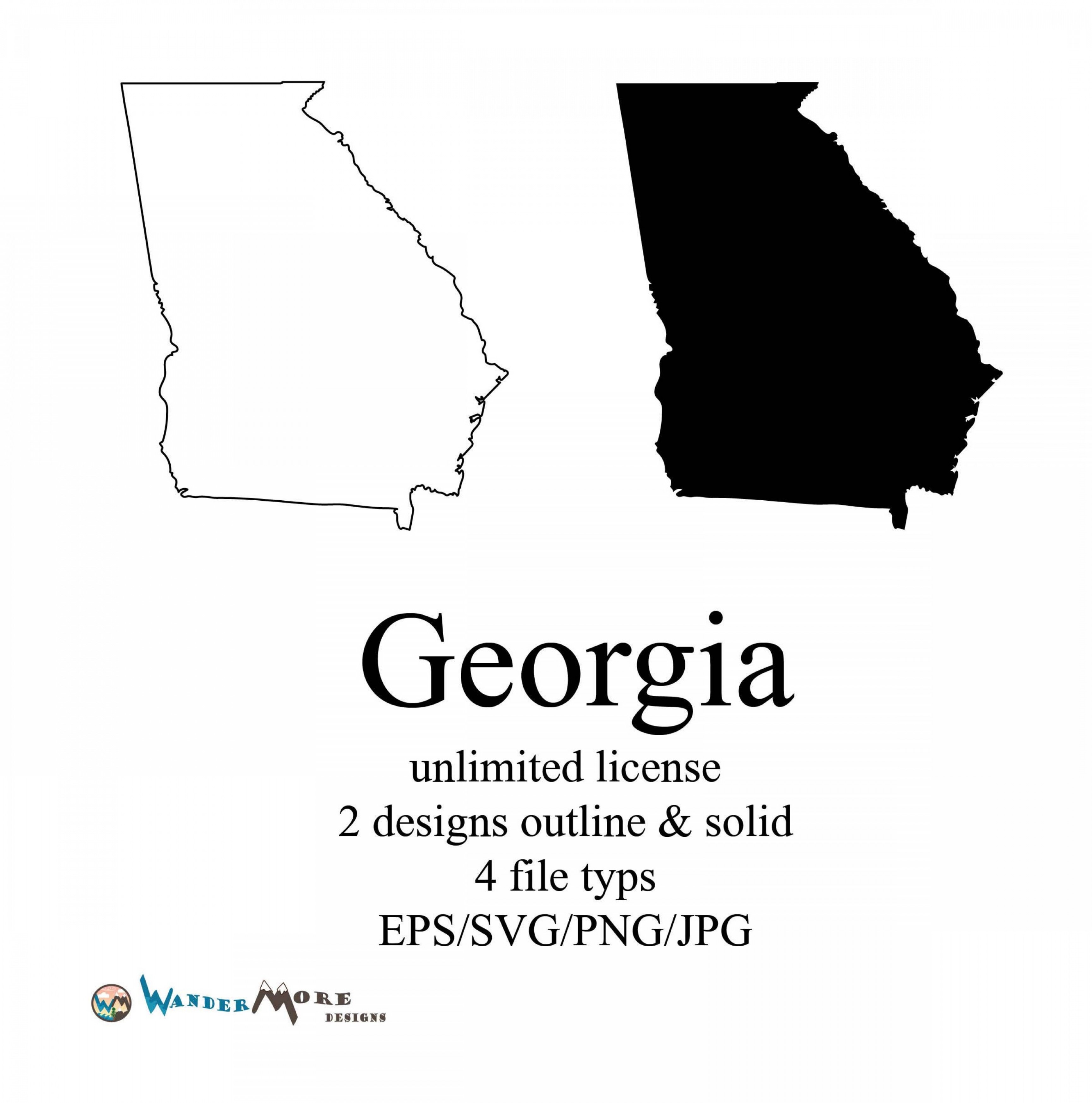 3456x3492 Georgia Vector State Clipart Georgia Studiogrfx