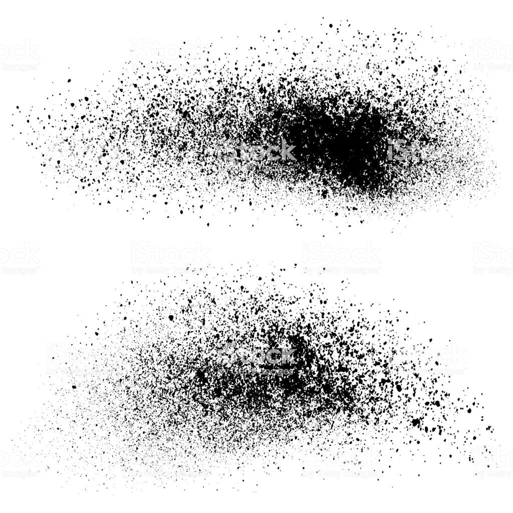 1024x1024 Grunge Elements Crushed Charcoal Isolated Black On White