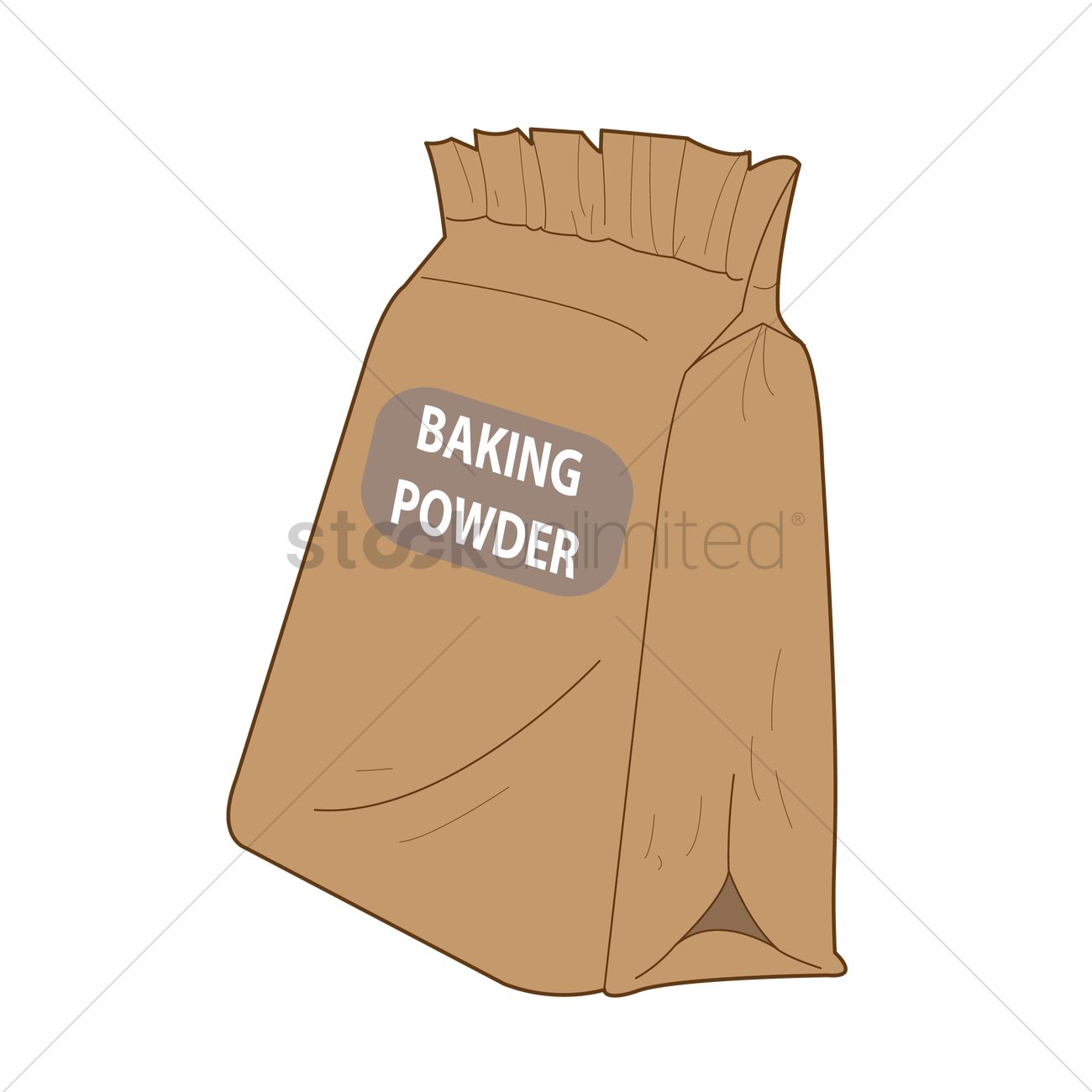 1300x1300 Bag Of Baking Powder Vector Image