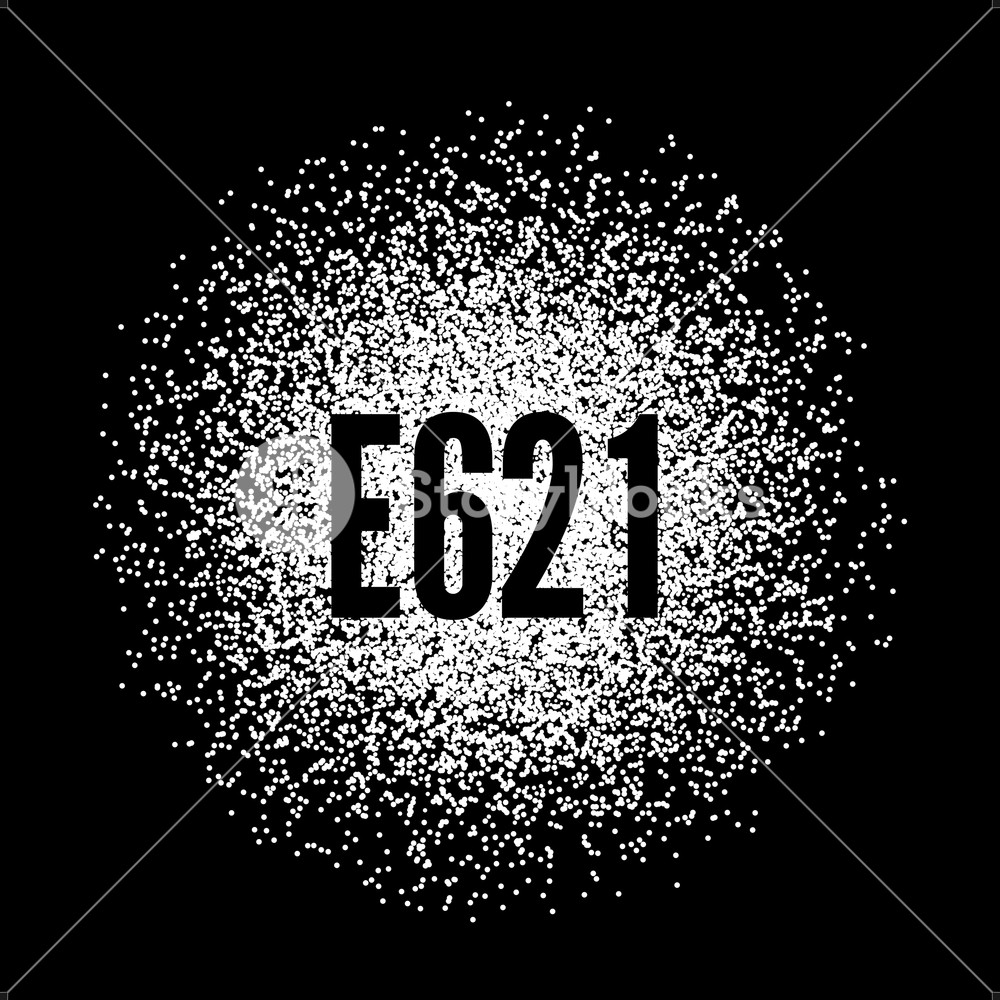 1000x1000 Monosodium Glutamate White Powder Vector Illustration