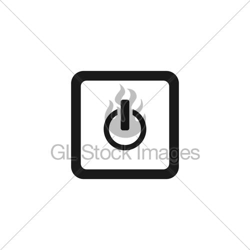 Power Button Vector Icon On White Background Gl Stock Images 500x500 Power Button Vector Icon On White Background Gl Stock Images