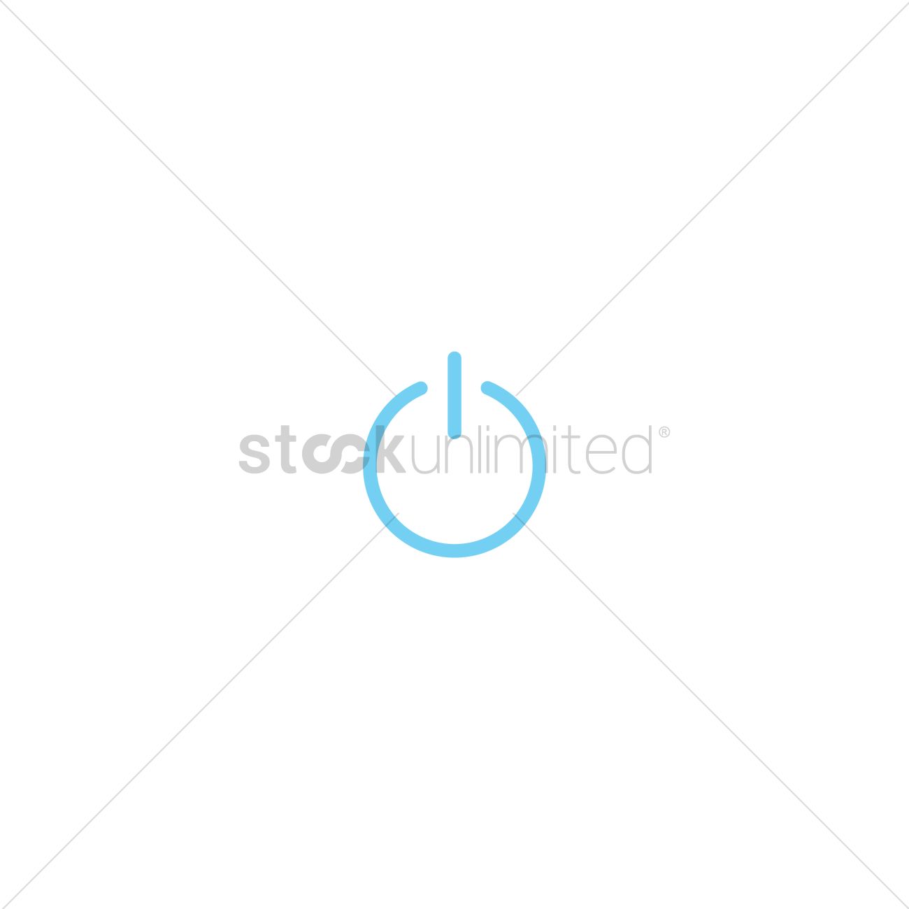Power Button Vector Image 1300x1300 Power Button Vector Image