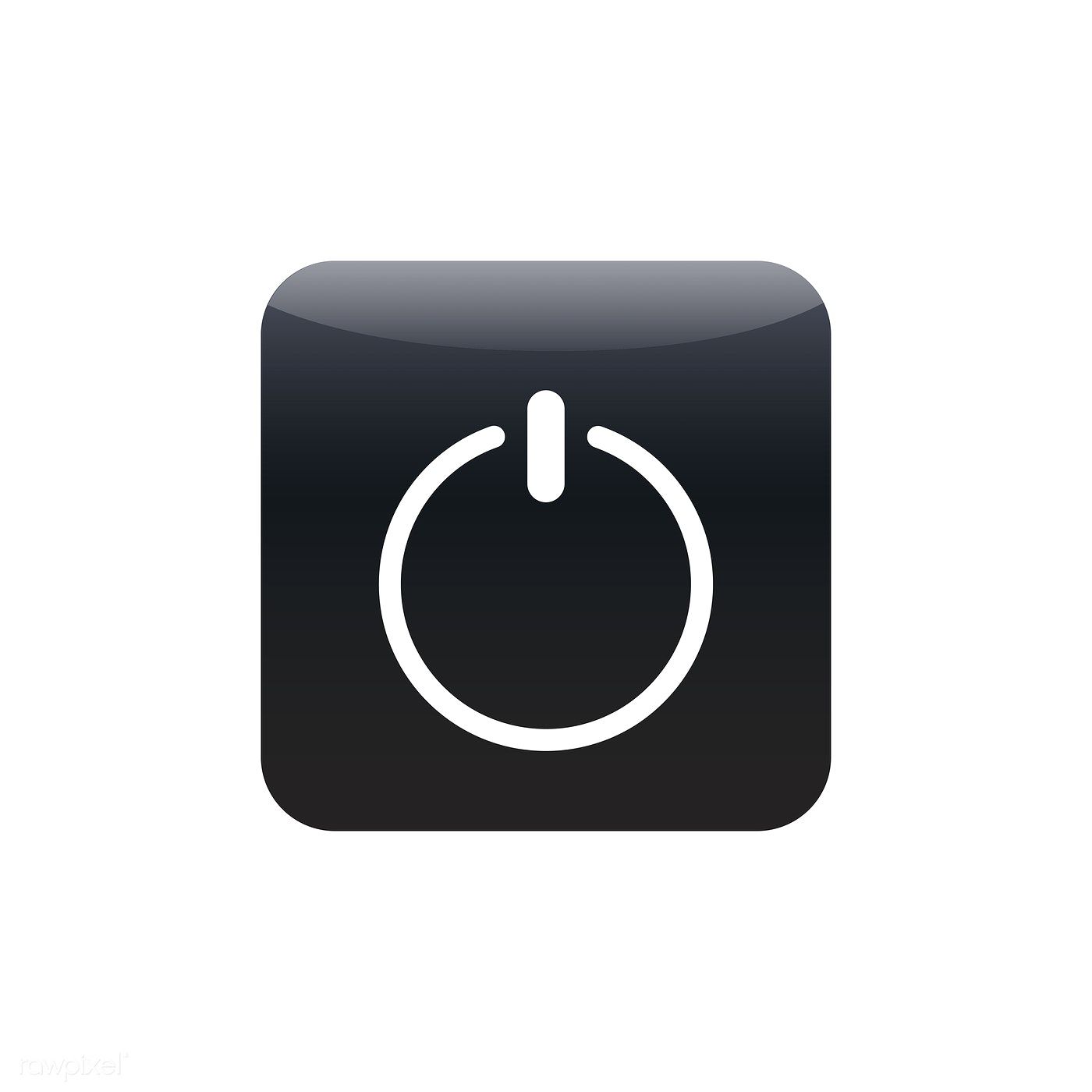 Power Button Icon Vector Free Image 1400x1400 Power Button Icon Vector Free Image