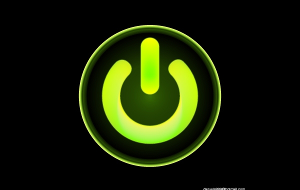 Power Button Fluorescent Vector Free Download 600x380 Power Button Fluorescent Vector Free Download