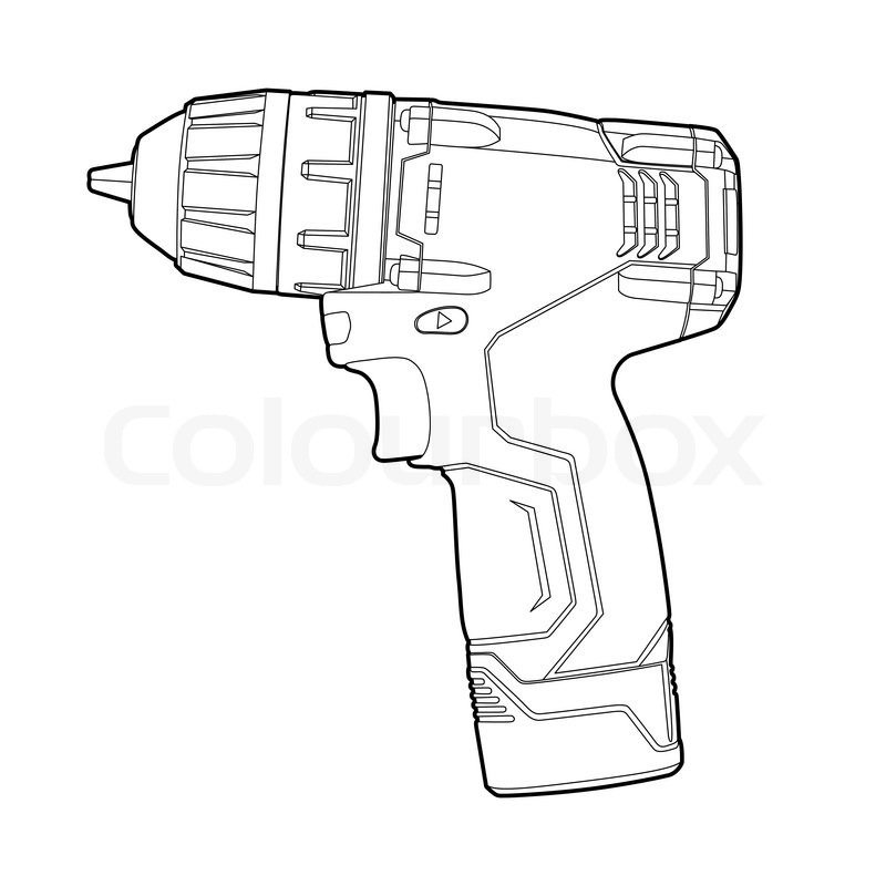 Cordless Drill Stock Vector Colourbox 800x800 Cordless Drill Stock Vector Colourbox