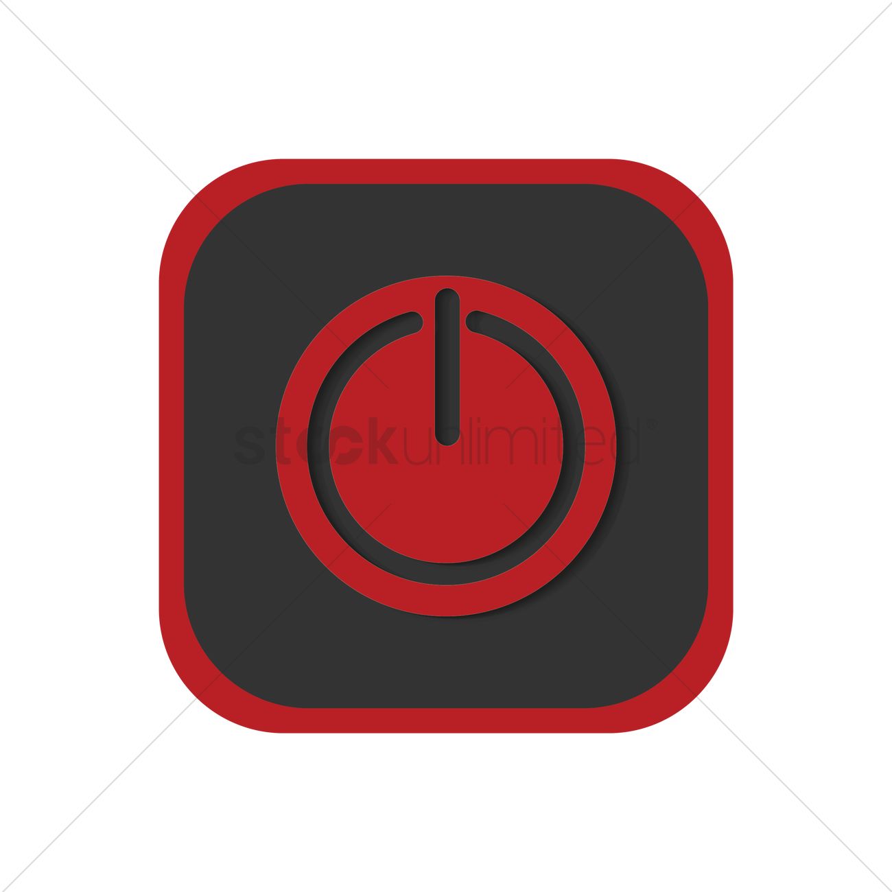 1300x1300 Power Button Icon Vector Image