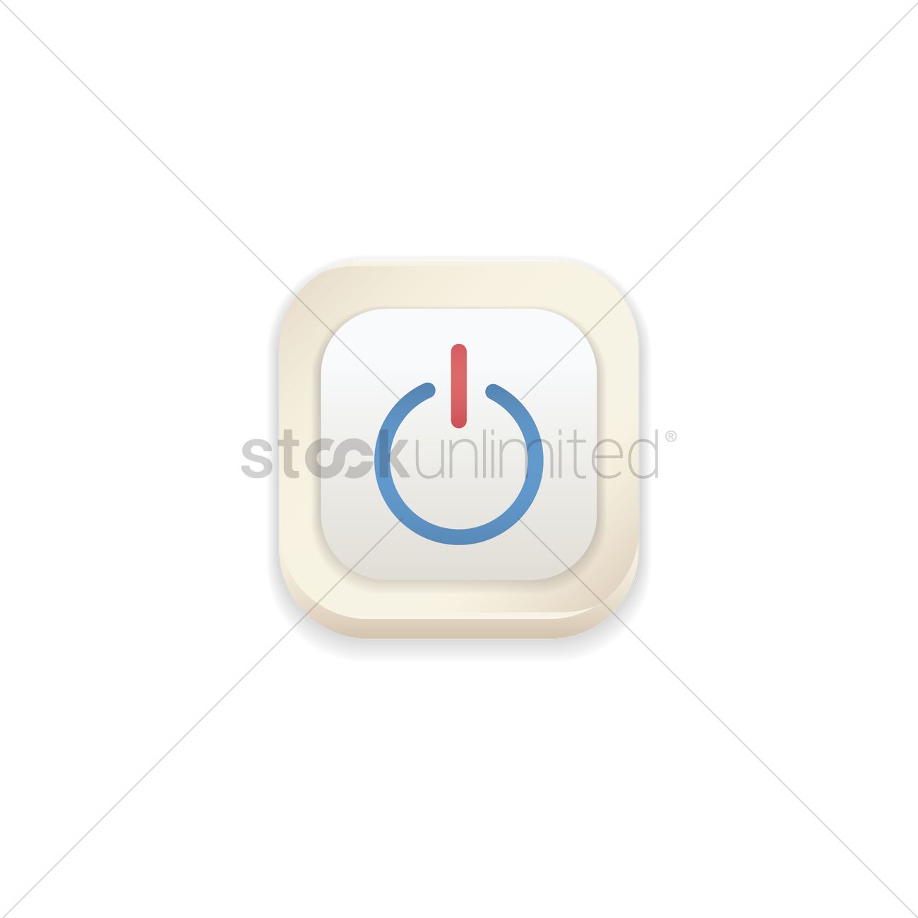 1300x1300 Power Icon Vector Image
