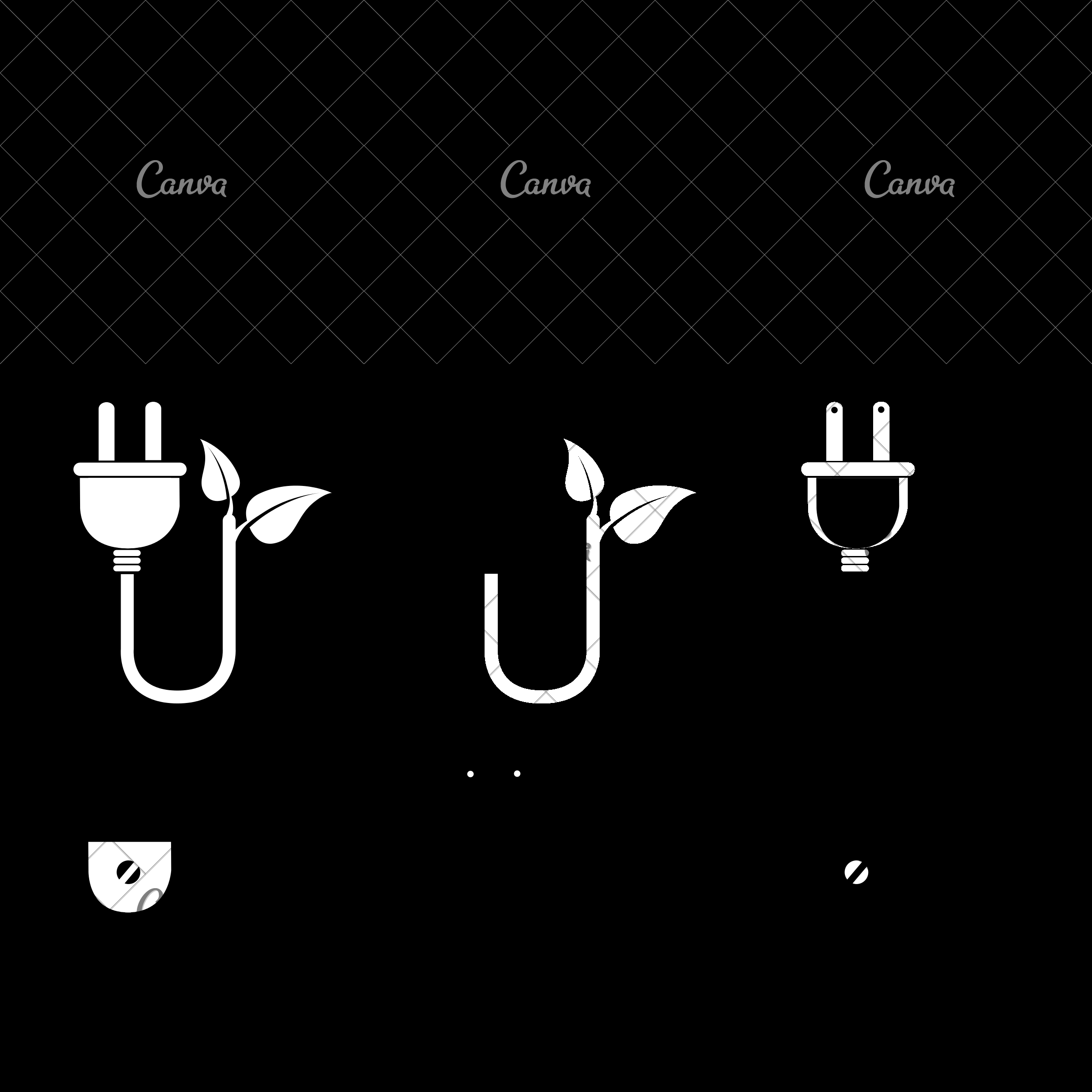 2400x2400 Green Energy Power Icon Vector Illustration