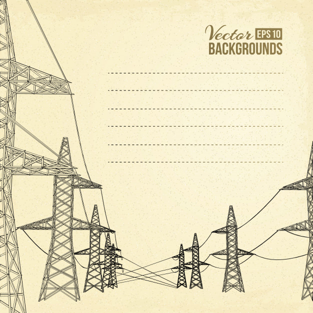 High Voltage Power Lines Vector Free Download 626x626 High Voltage Power Lines Vector Free Download