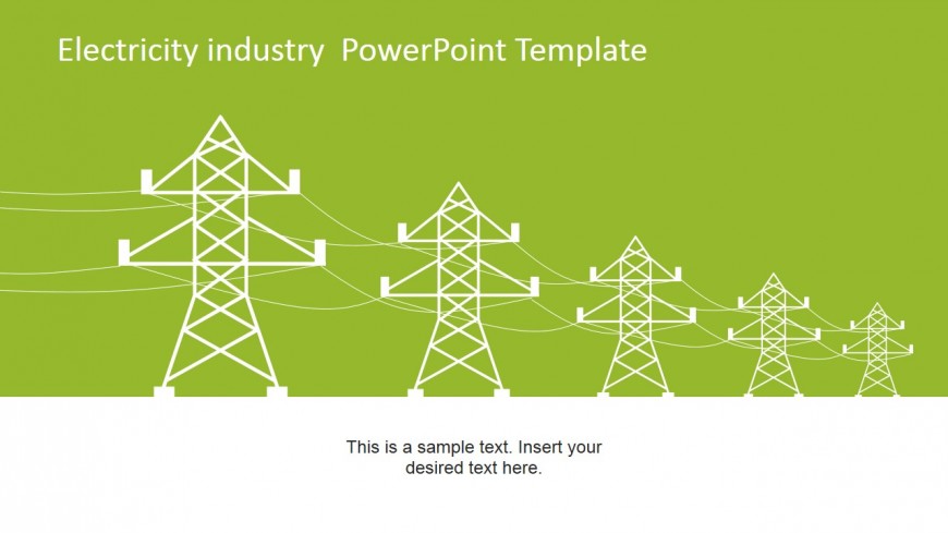 Power Line Vector For Electricity Industry Powerpoint 870x489 Power Line Vector For Electricity Industry Powerpoint