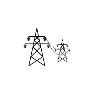 Power Lines Icon Vector Illustration Royalty Free Stock Image 300x300 Power Lines Icon Vector Illustration Royalty Free Stock Image
