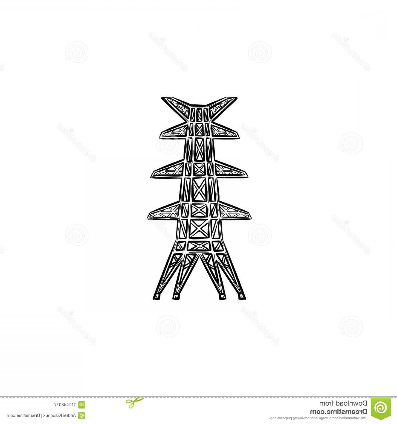 Electric Tower Hand Drawn Sketch Icon Outline Doodle Power Lines 1560x1668 Electric Tower Hand Drawn Sketch Icon Outline Doodle Power Lines