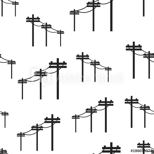 High Voltage Power Lines Seamless Pattern Background Business 500x500 High Voltage Power Lines Seamless Pattern Background Business