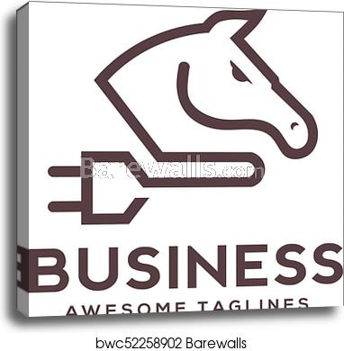 Horse Power Logo Vector, Canvas Print Barewalls Posters Prints 382x390 Horse Power Logo Vector, Canvas Print Barewalls Posters Prints