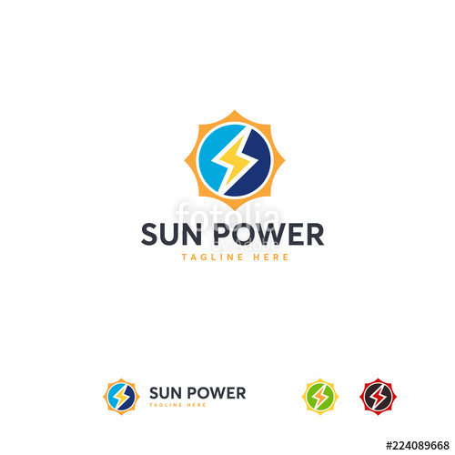Sun Power Logo Designs Template, Solar Power Logo Template Stock 500x500 Sun Power Logo Designs Template, Solar Power Logo Template Stock