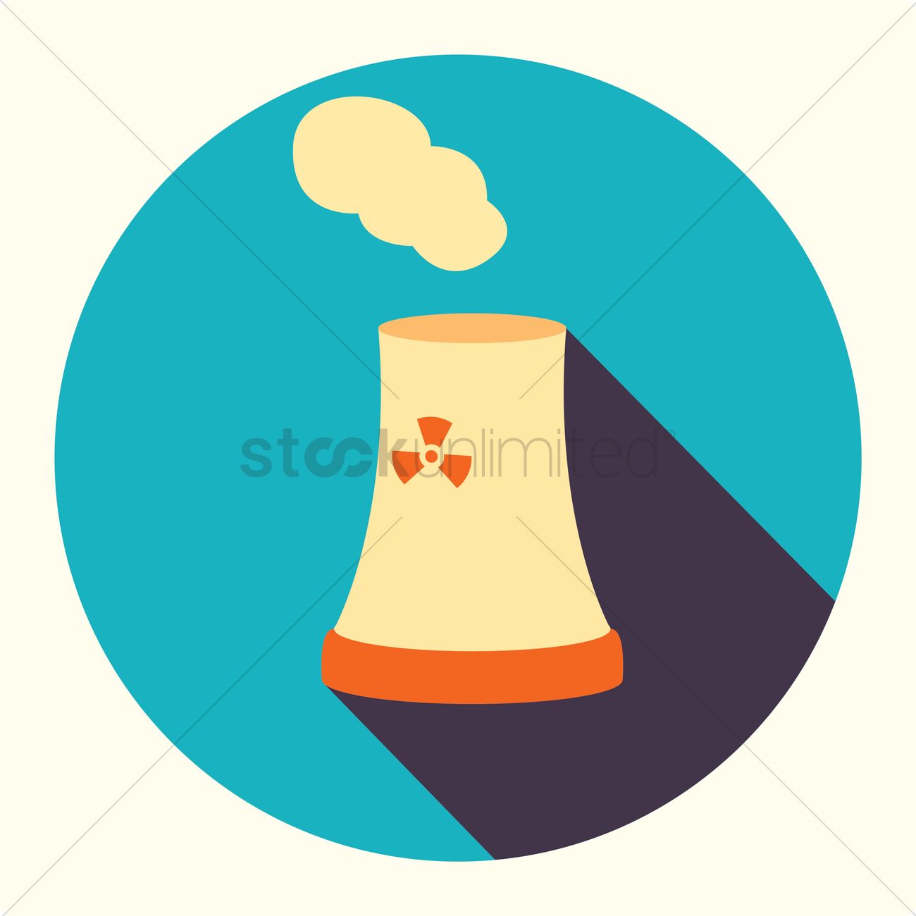 1300x1300 Free Nuclear Power Plant Vector Image