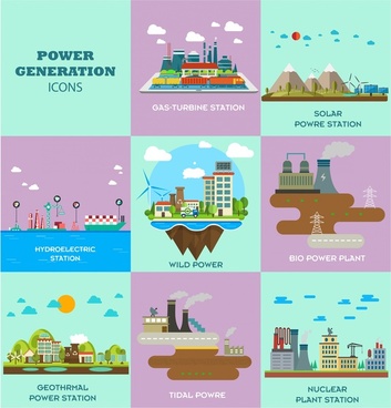 353x368 Power Generation Free Vector Download