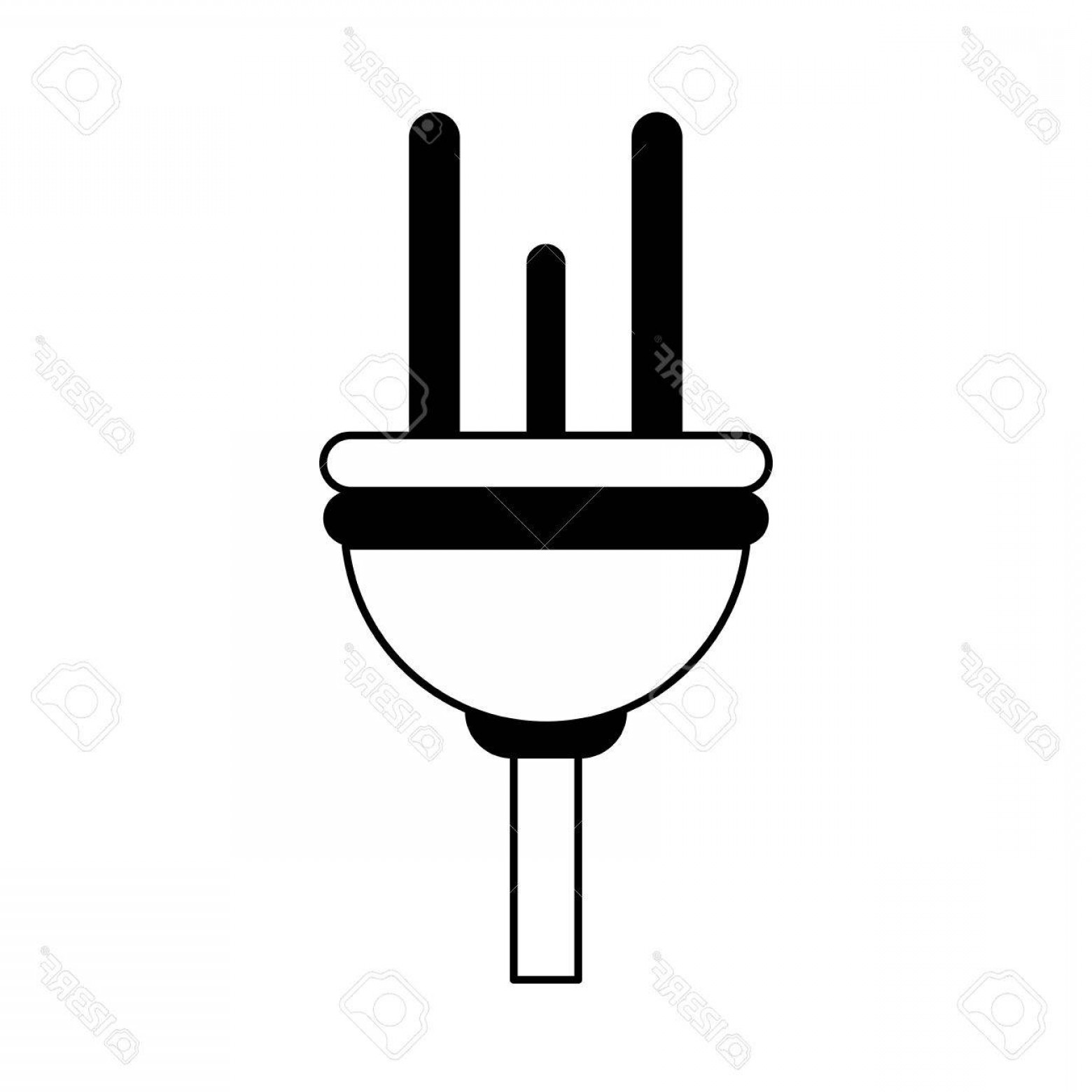 1560x1560 Photostock Vector Plug Power Socket Icon Vector Illustration Paint