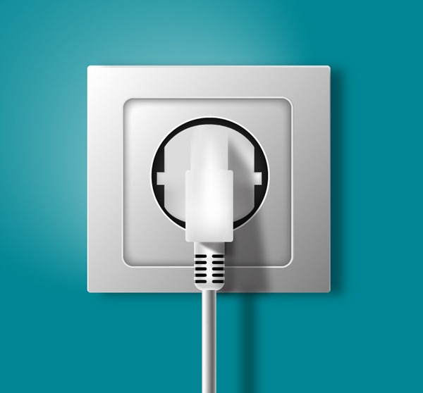 600x558 White Power Outlet And Plug Vector Graphics My Free Photoshop World