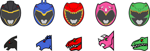 300x102 Power Rangers Dino Charge Logo Vector