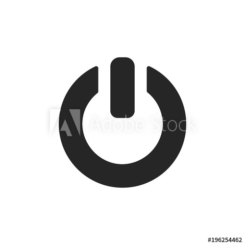 500x500 Onoff Switch Icon Power Symbol Vector Illustration