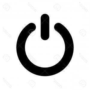 300x300 Photostock Vector Power Icon On And Off Switch Or Start Button