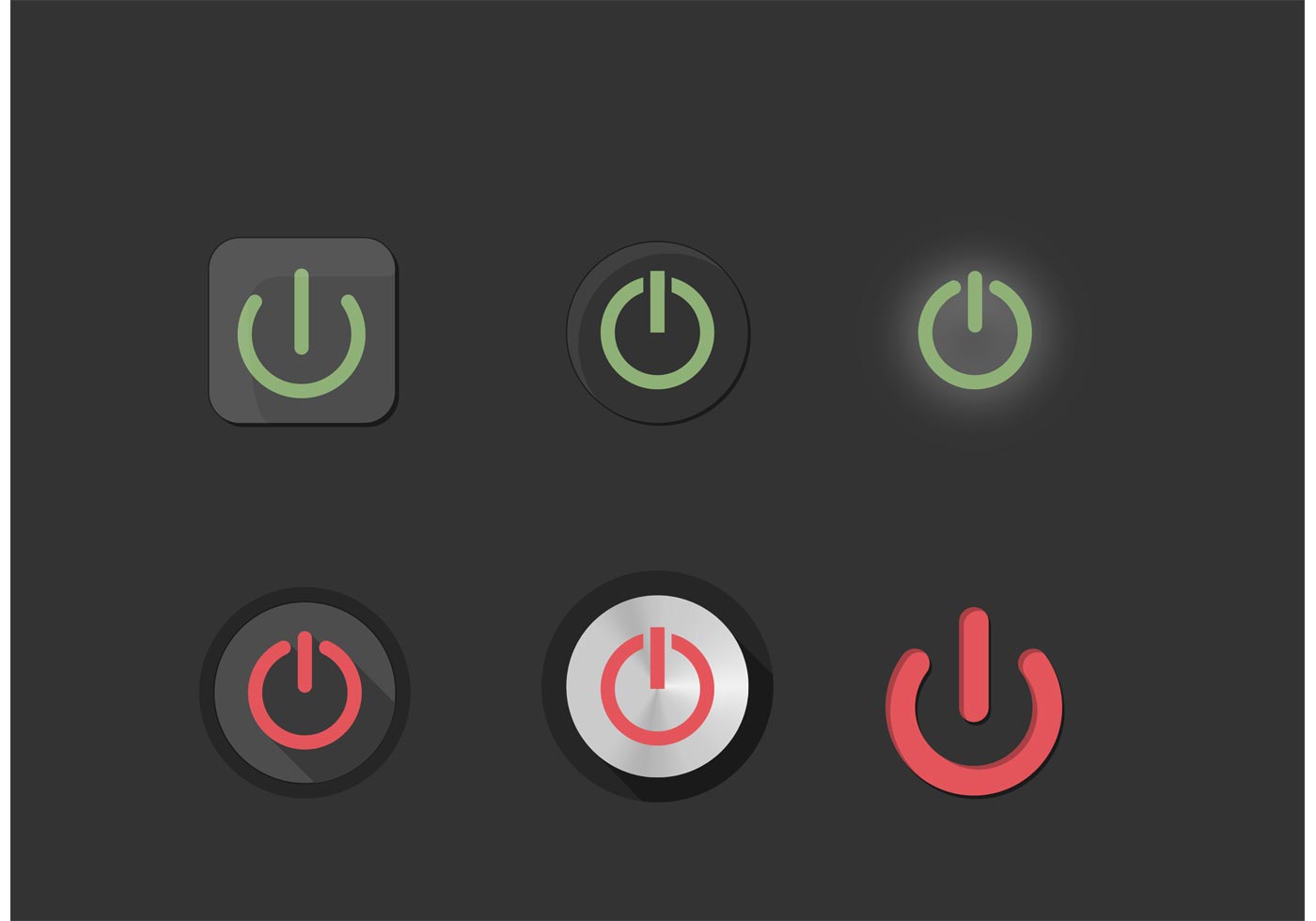 1400x980 Power Button Free Vector Art