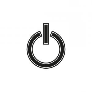 300x300 Power Symbol Power Button Icon Isolated On White Vector Wallkeeper