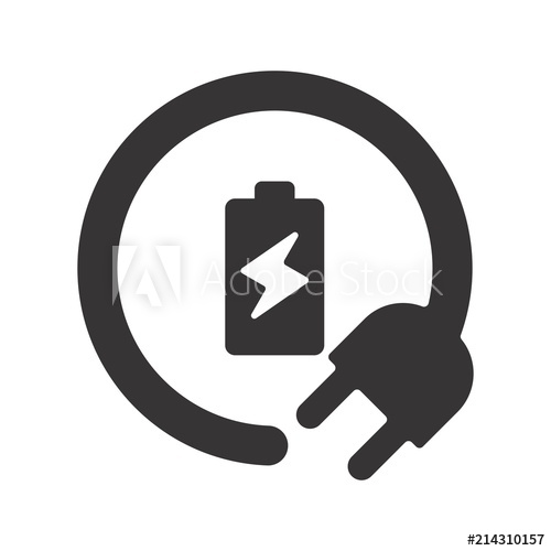 500x500 Electric Logo Power Icon Plug In Symbol Vector