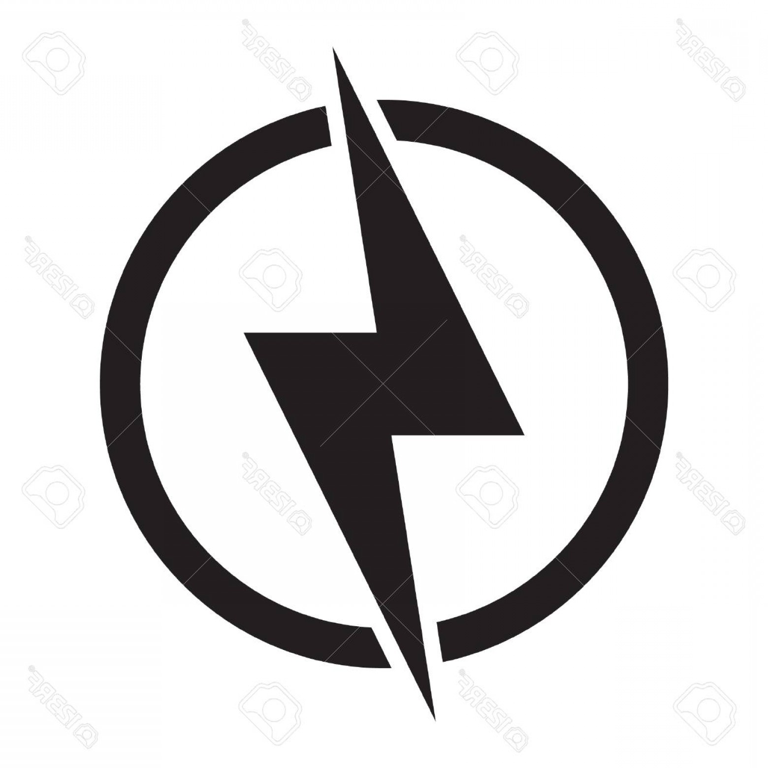 1560x1560 Photolightning Electric Power Vector Logo Design Element Energy