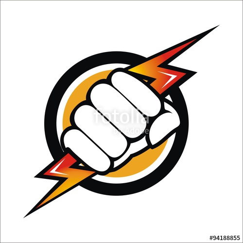 500x500 Fist Power Electrical Stock Image And Royalty Free Vector