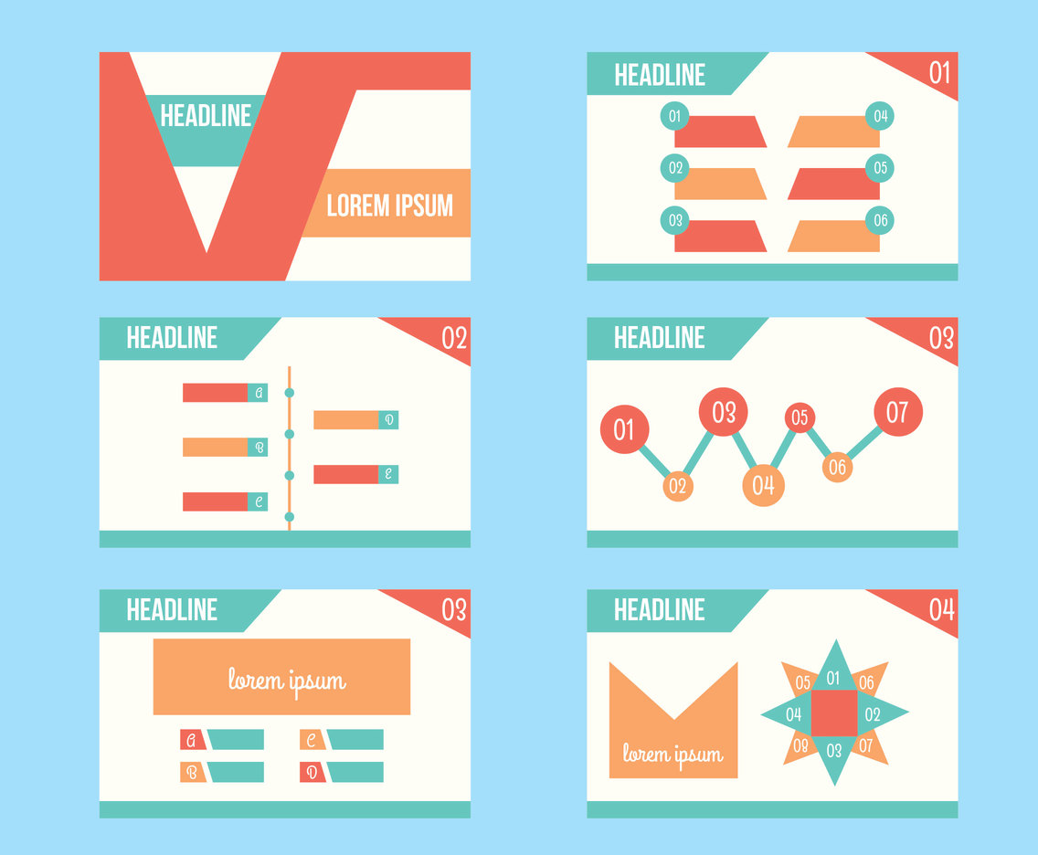 1136x936 Powerpoint Template Vector Vector Art Graphics