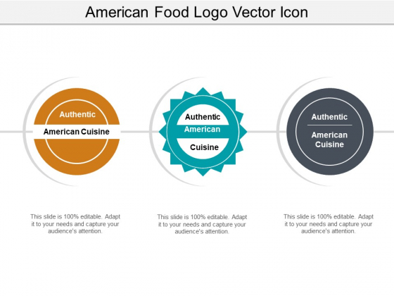 560x420 American Food Logo Vector Icon Ppt Powerpoint Presentation